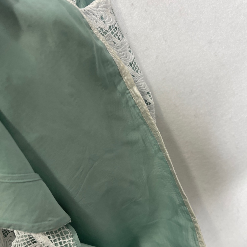 Tory Burch Brooklyn Lace Mini Dress Mint White Size 8 - Picture 10 of 11